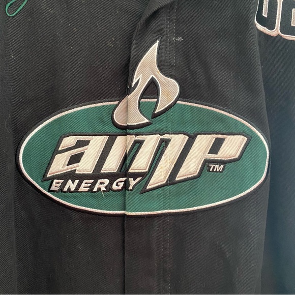 90s NASCAR Jacket • Earnhardt Jr. • Amp Energy • Vintage Jacket • 2XL - Picture 6 of 10